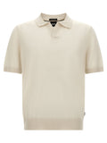 Hugo Boss White Virgin Wool Polo Shirt