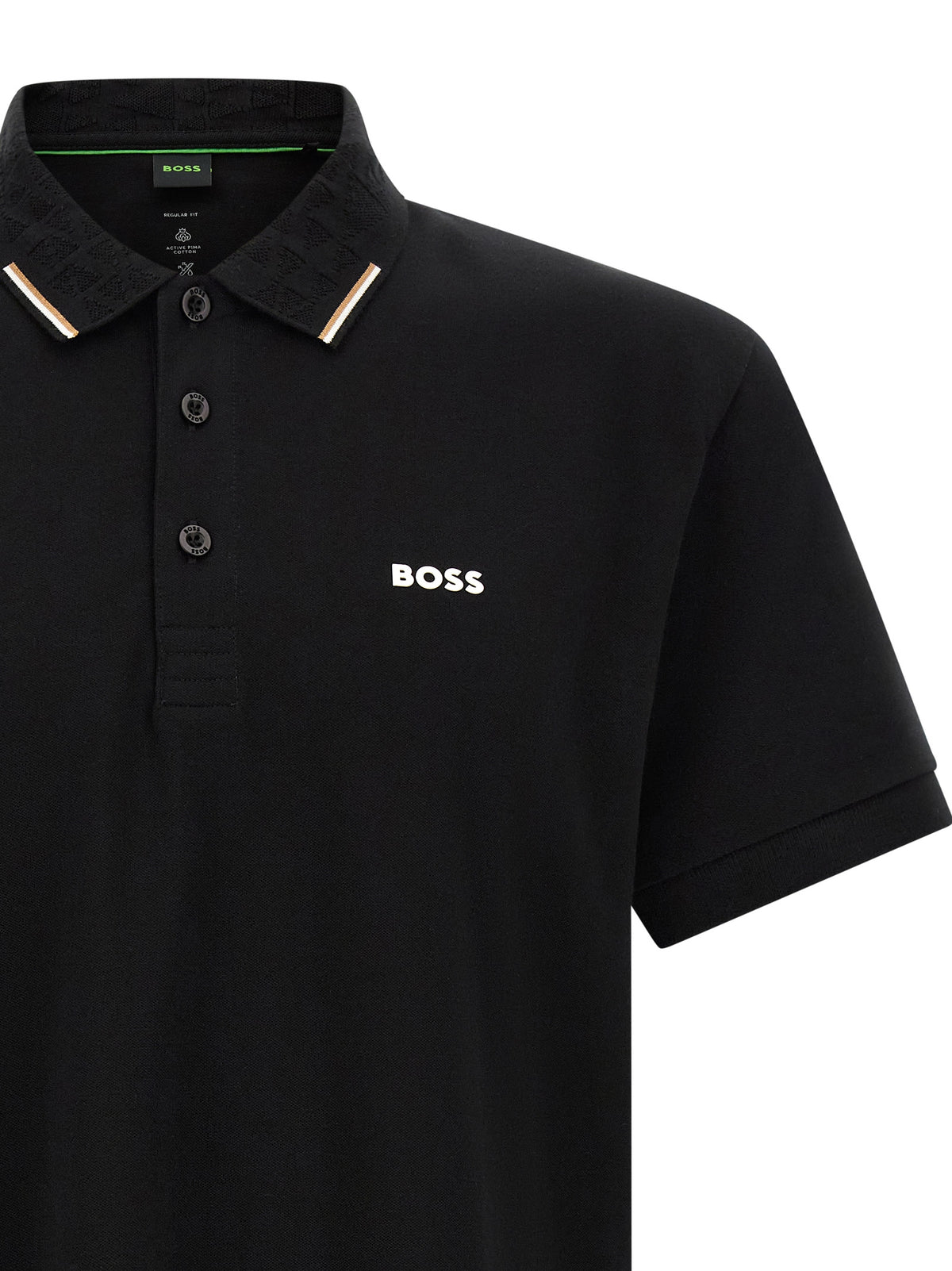 Hugo Boss Black Cotton Polo Shirt
