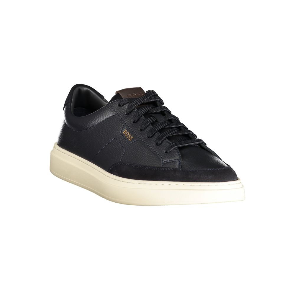 Hugo Boss Blue Leather Men's's Sneakers