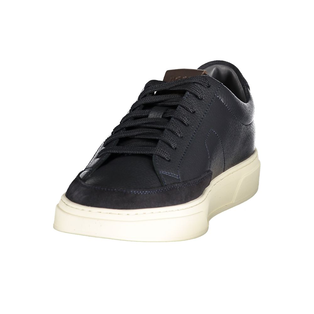 Hugo Boss Blue Leather Men's's Sneakers