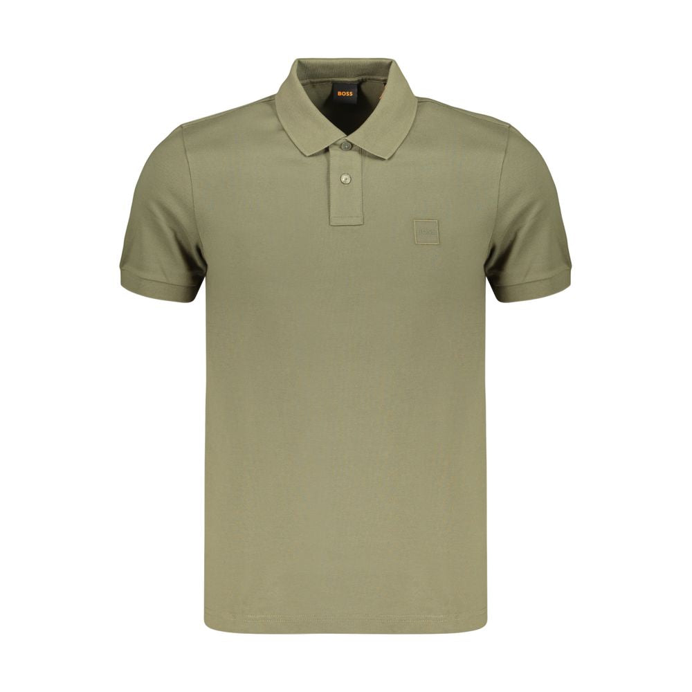 Hugo Boss Green Cotton Men's's Polo Shirt