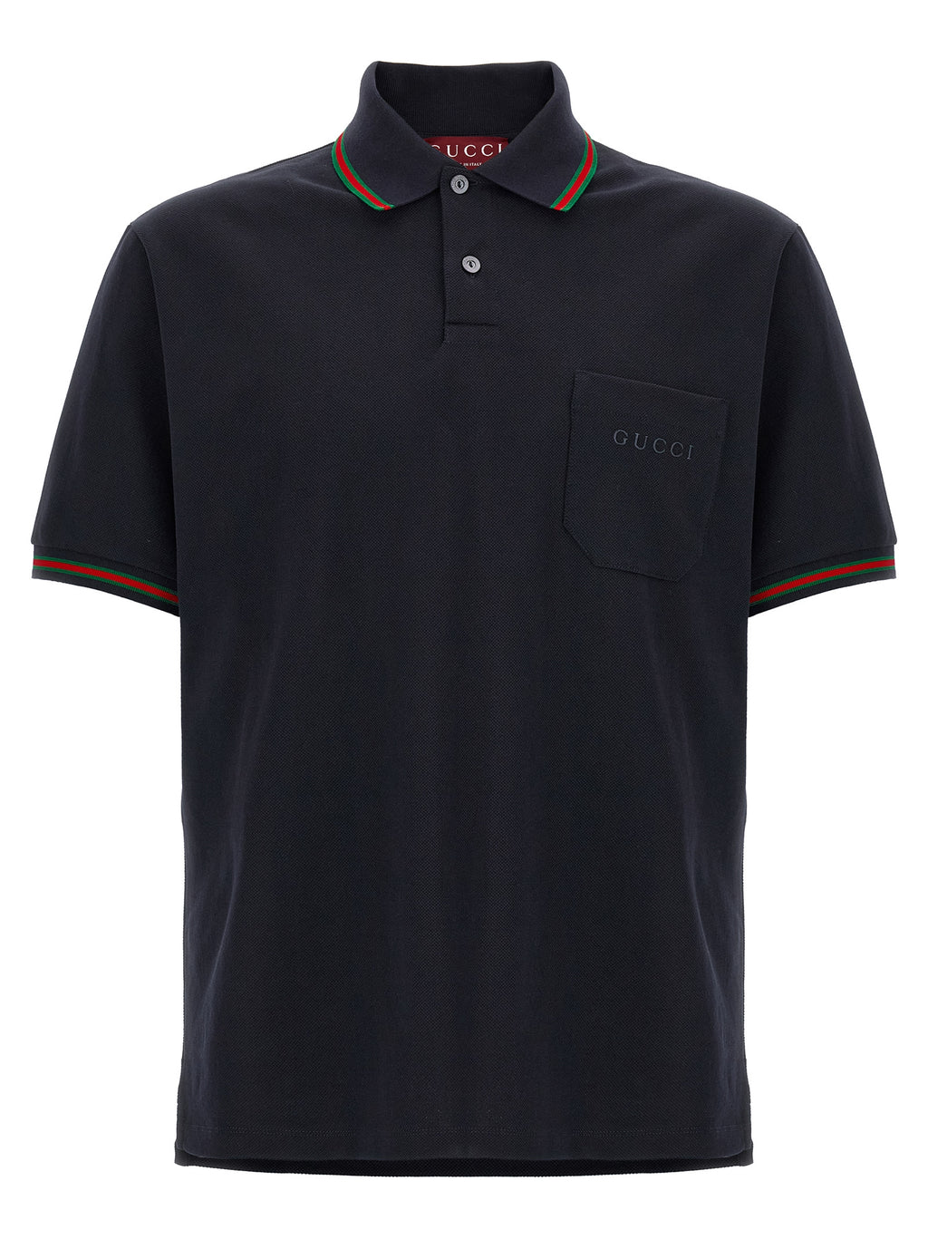Gucci Blue Cotton Polo Shirt
