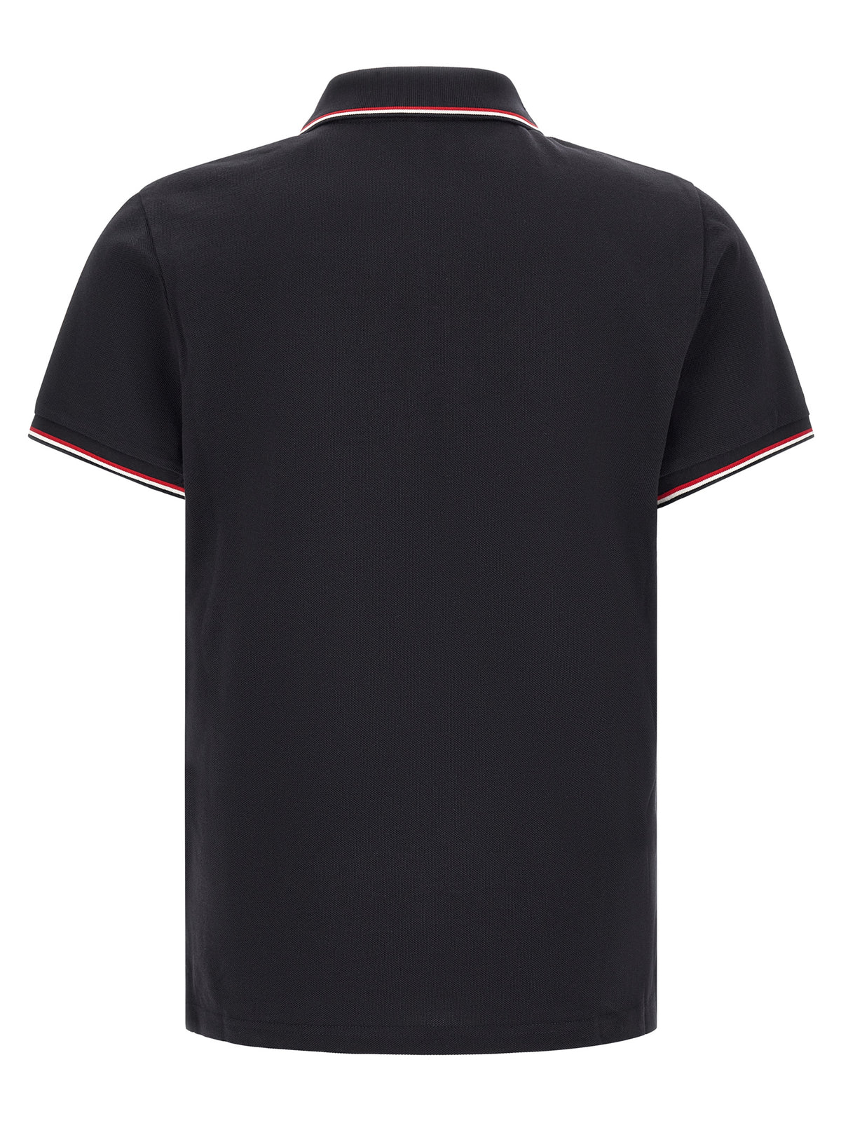 Moncler Blue Cotton Polo Shirt