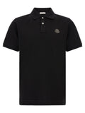 Moncler Black Leather Polo Shirt