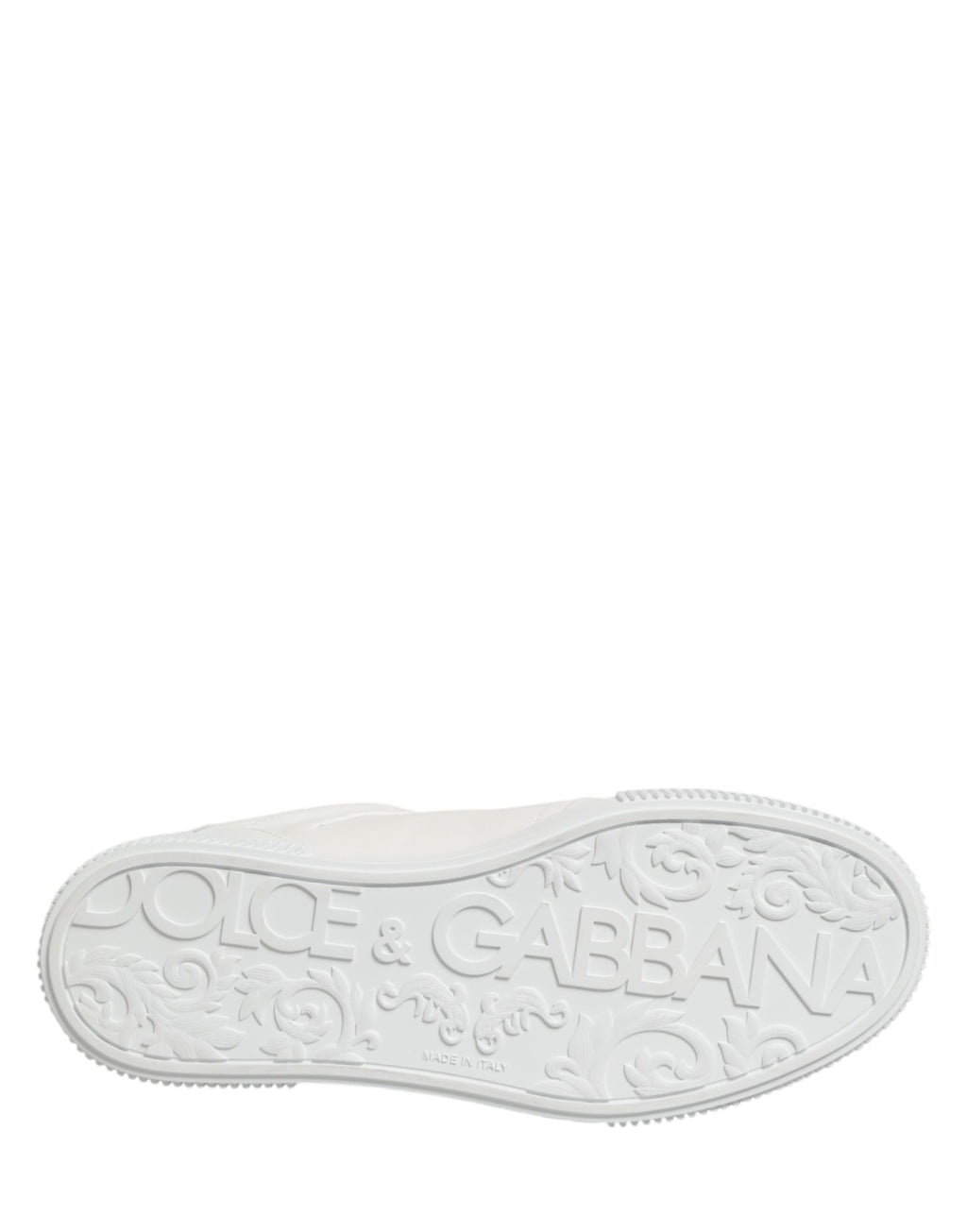 Dolce & Gabbana White Miami Leather Low Top Men's Sneakers Shoes