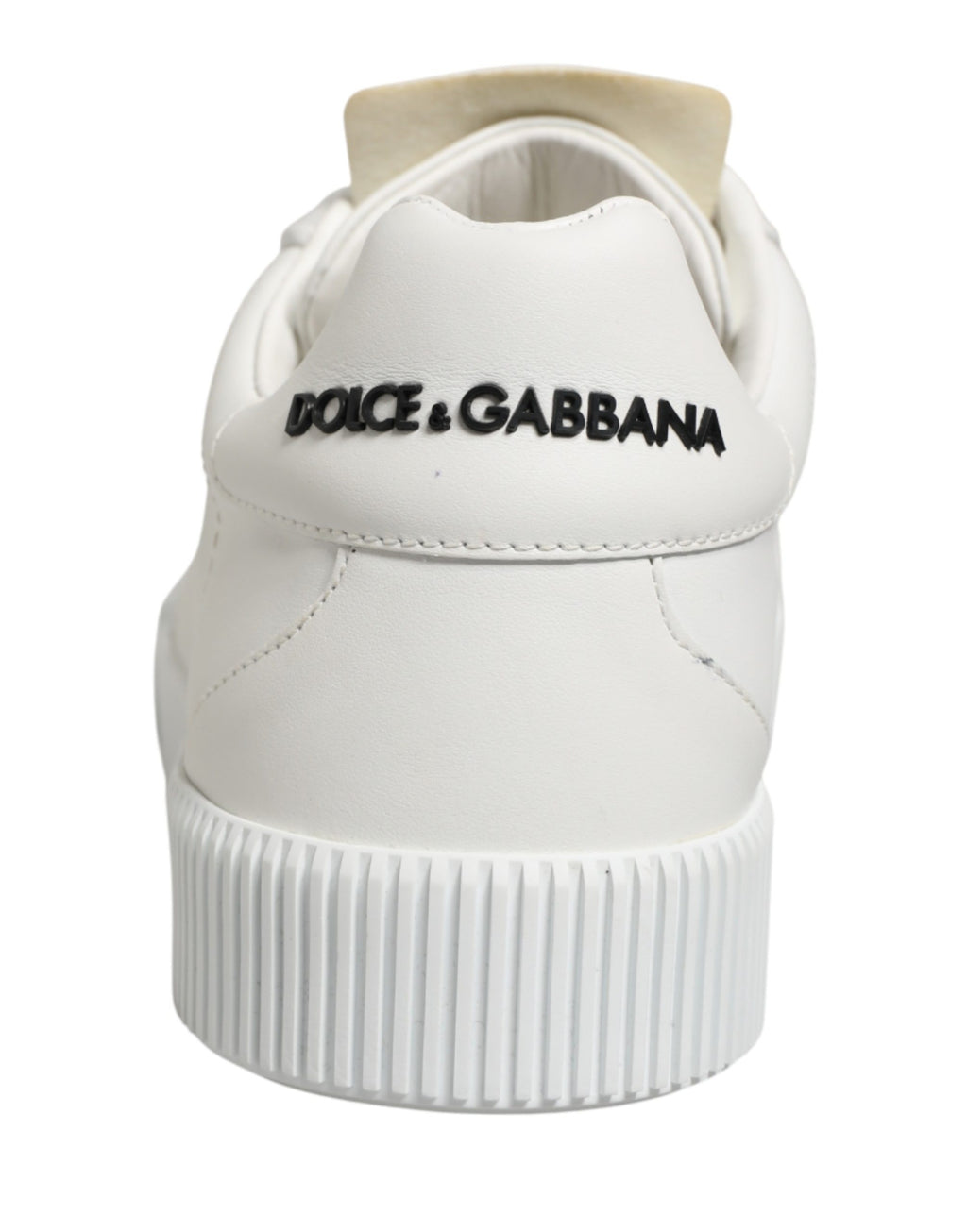 Dolce & Gabbana White Miami Leather Low Top Men's Sneakers Shoes