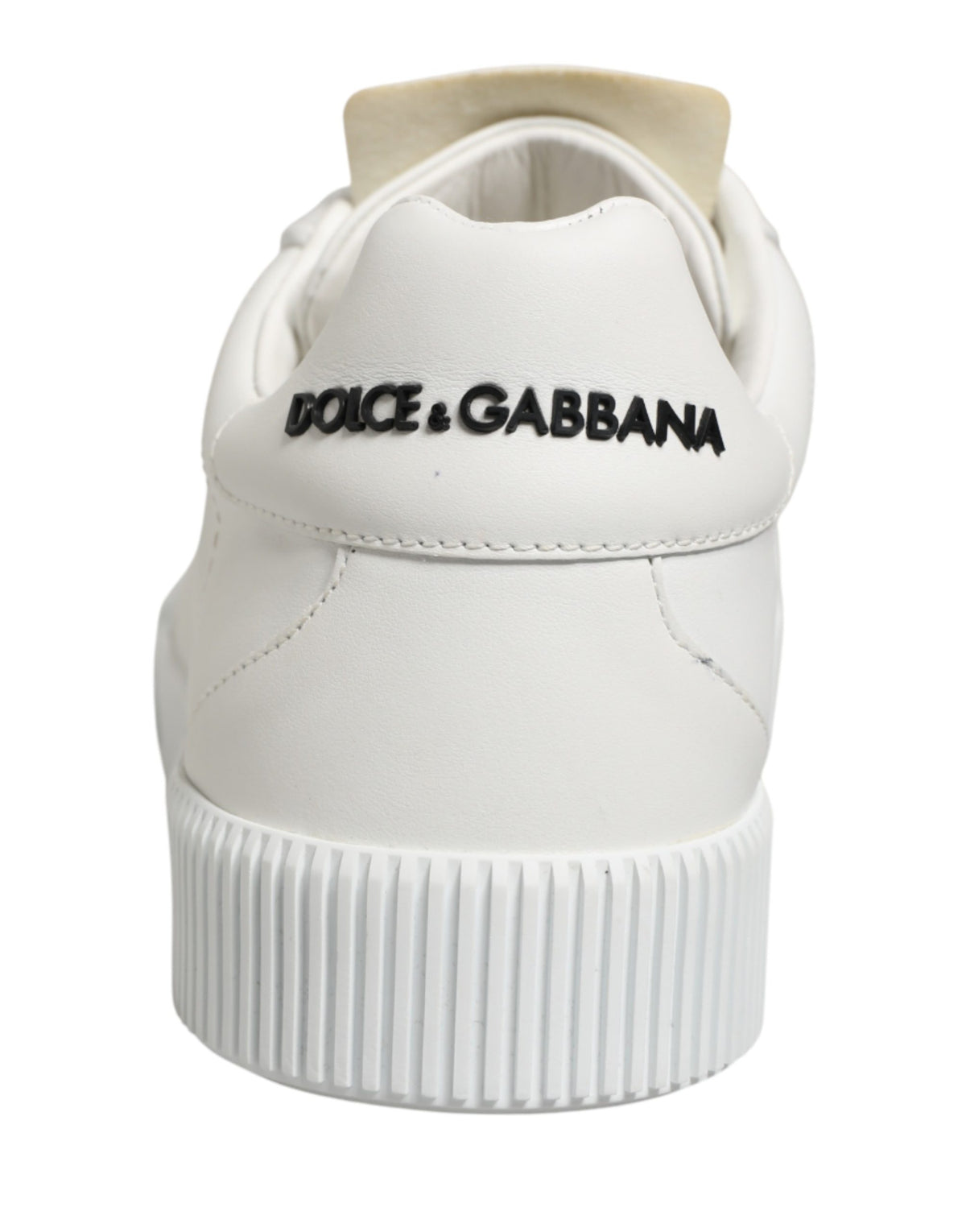 Dolce & Gabbana White Miami Leather Low Top Men's Sneakers Shoes