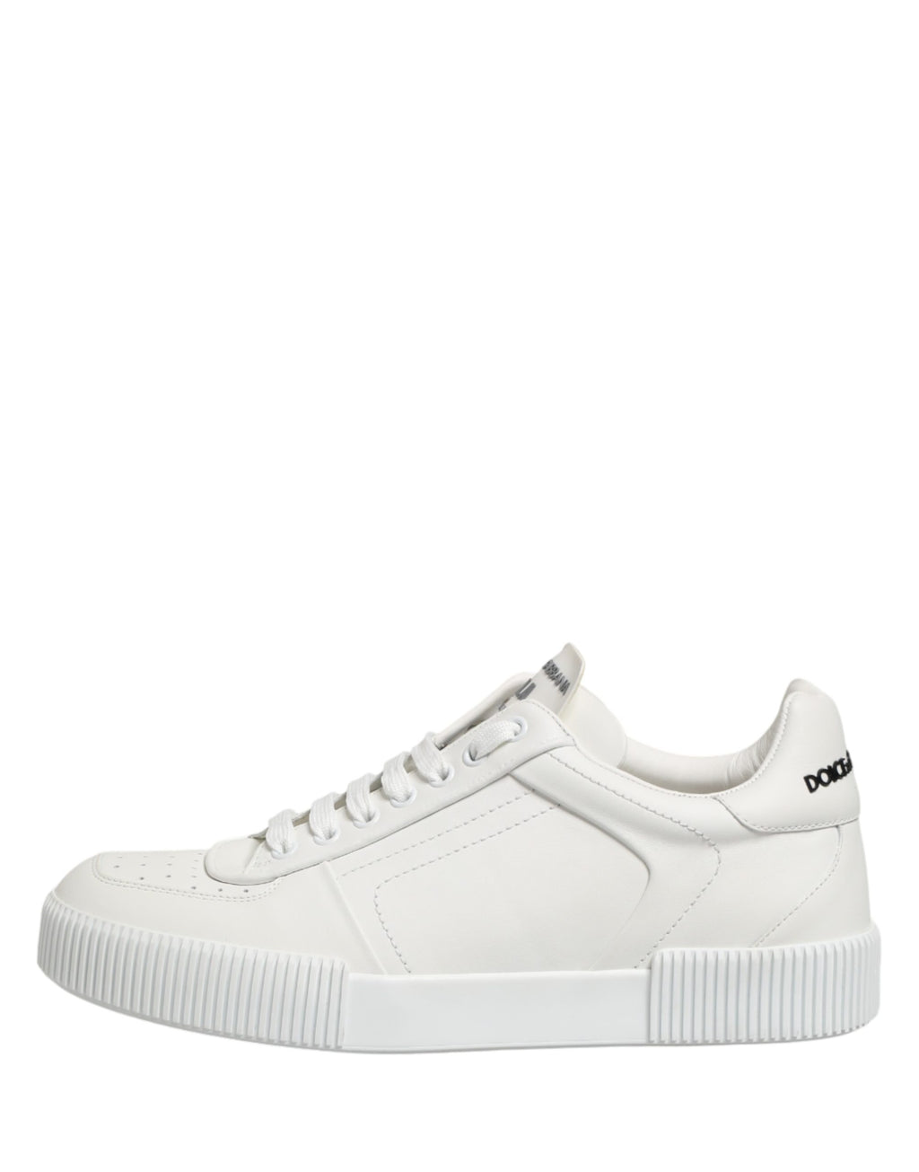 Dolce & Gabbana White Miami Leather Low Top Men's Sneakers Shoes