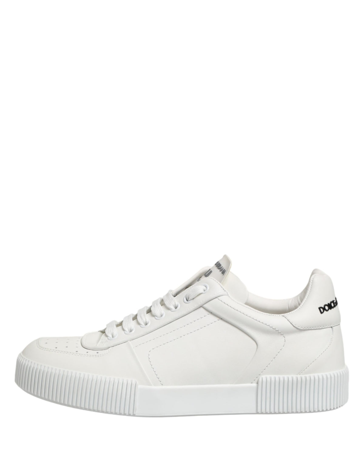 Dolce & Gabbana White Miami Leather Low Top Men's Sneakers Shoes