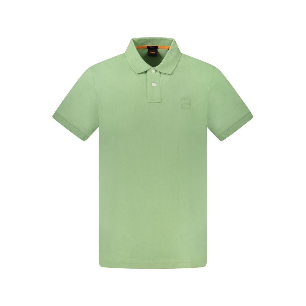 Hugo Boss Green Cotton Men's's Polo