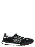Dolce & Gabbana Black Polyamide Athletic Sneakers
