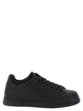 Dolce & Gabbana Black Calfskin Low Top Sneakers