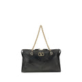 Valentino Garavani Black Napa Leather / Calf Bos Taurus Shoulder Bag