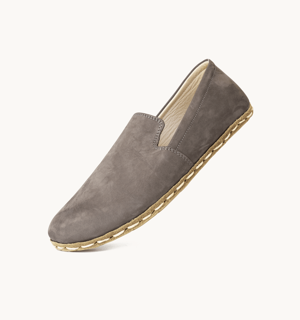 Ashen women's barefoot loafer — smooth full-grain calfskin upper, hand-cut