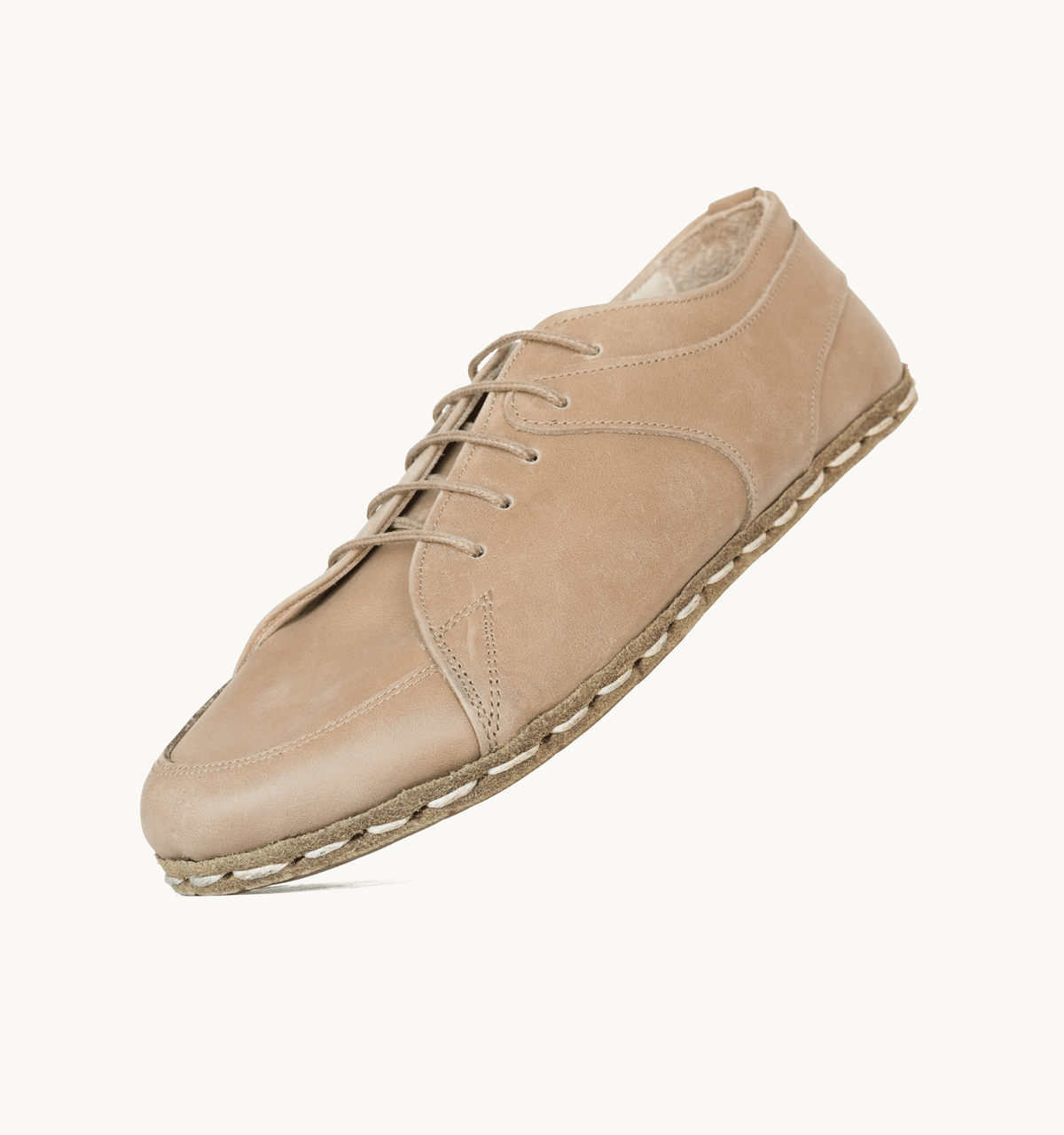 Sand barefoot sneaker for men — buffalo leather sole with copper grounding rivet