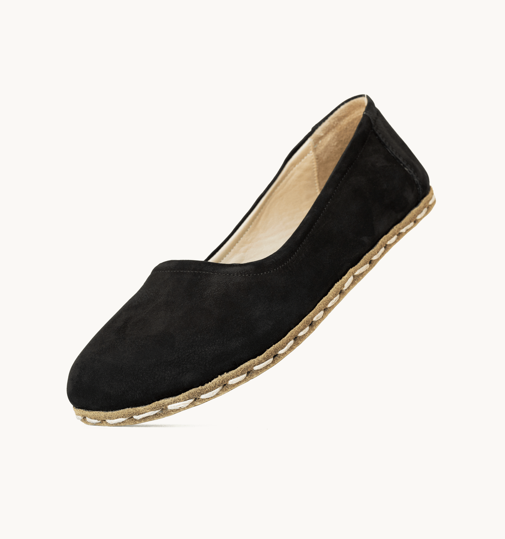 Midnight women's ballet flat — wide toe box, zero-drop barefoot last