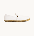 Cloud women's barefoot leather loafer, side view — hand-stitched, zero drop