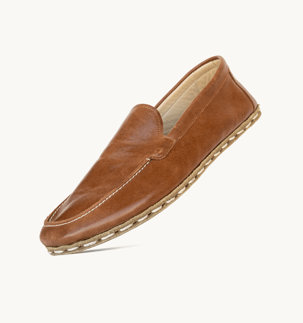 Russet women's moccasin — wide toe box, zero-drop barefoot last