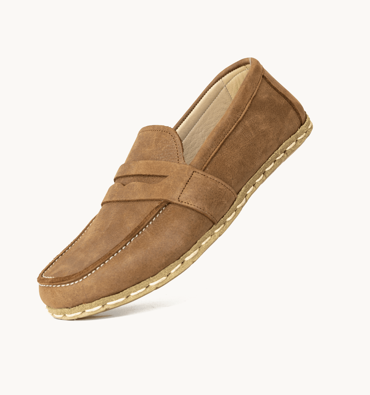 Hickory men's penny loafer — wide toe box, zero-drop barefoot last