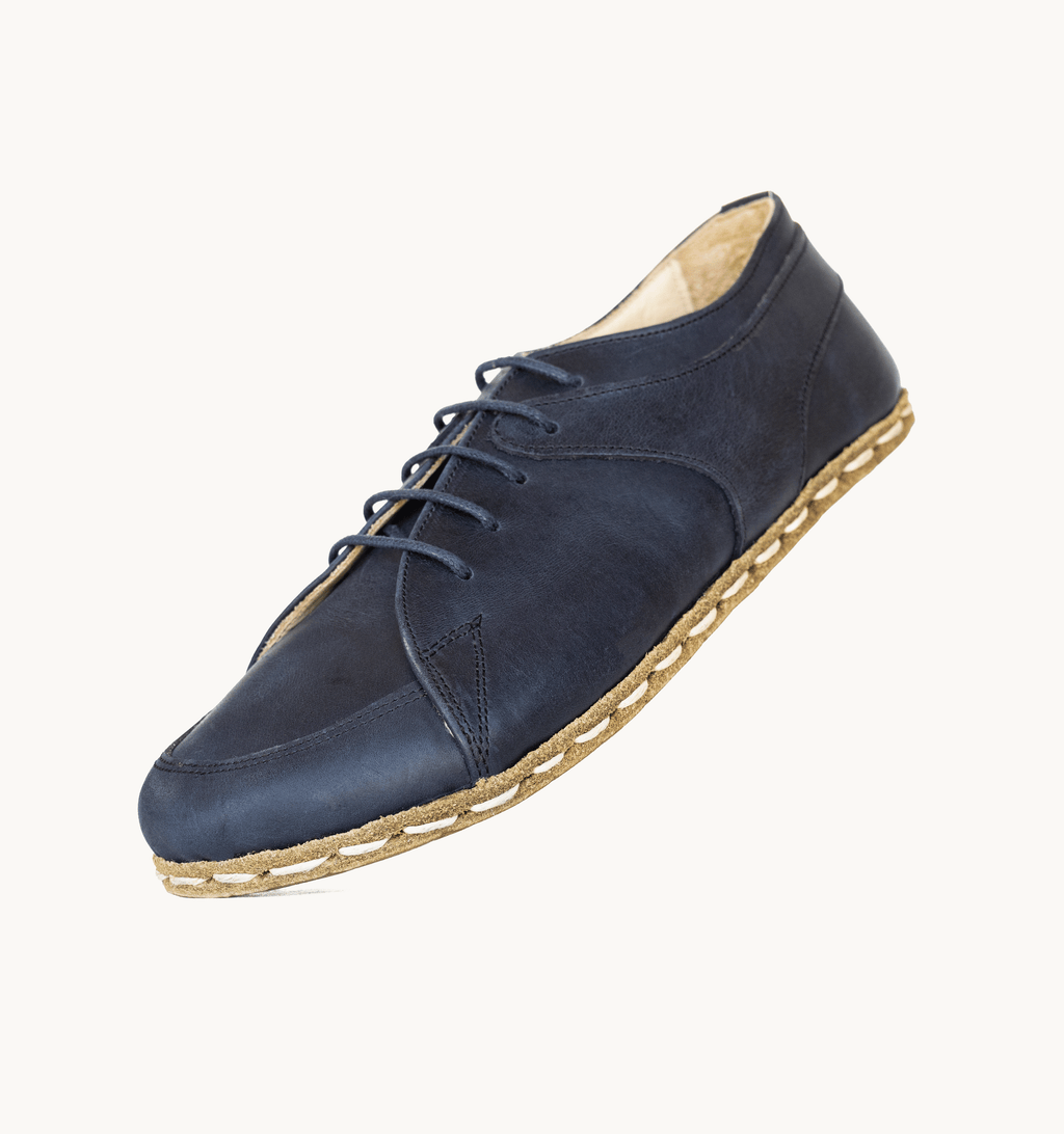 Ocean barefoot sneaker for men — buffalo leather sole with copper grounding rivet