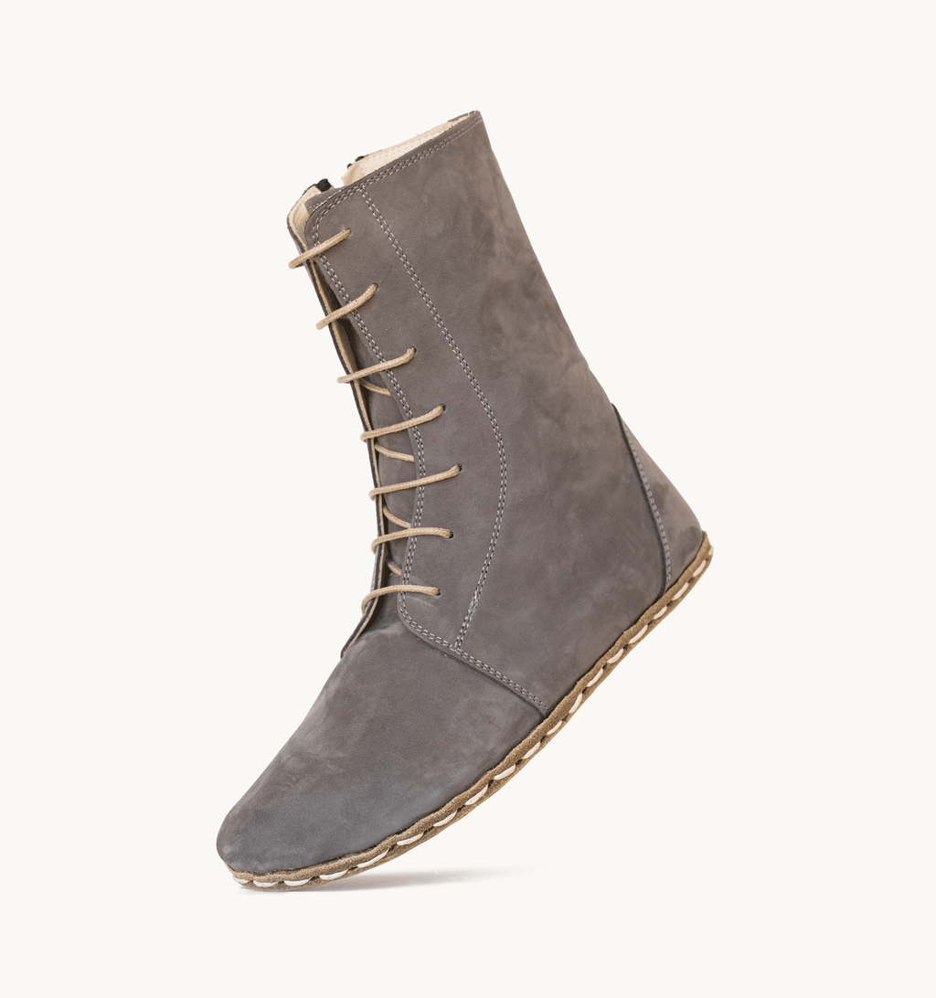 Ashen men's ankle boot — wide toe box, zero-drop barefoot last
