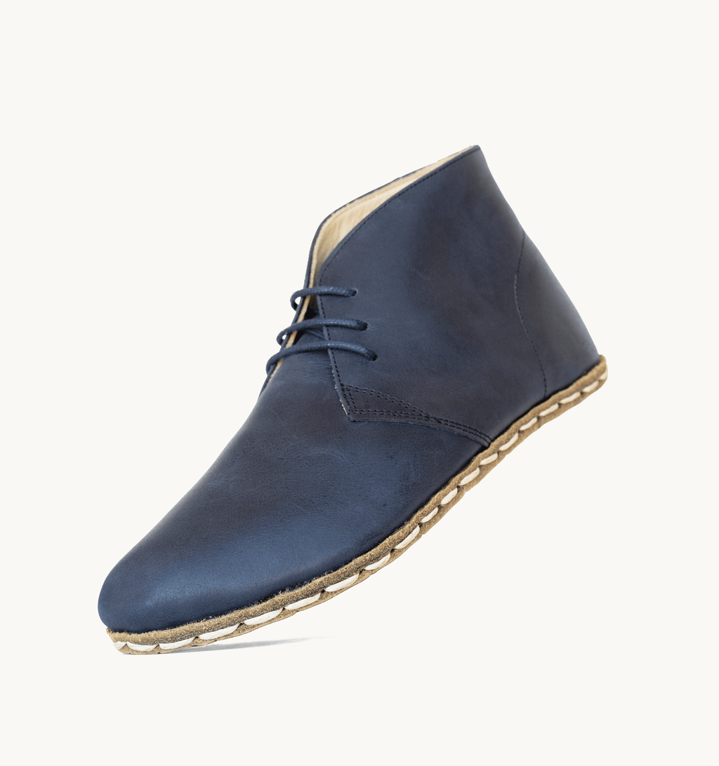 Ocean barefoot chukka boot for women — buffalo leather sole with copper grounding rivet