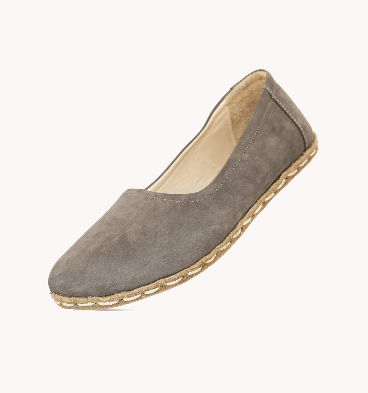 Ashen women's ballet flat — wide toe box, zero-drop barefoot last