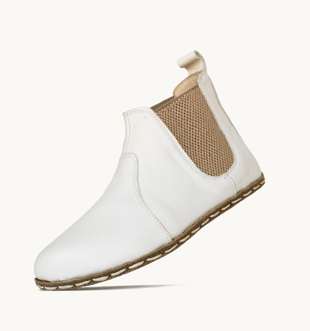 Cloud barefoot chelsea boot for women — buffalo leather sole with copper grounding rivet