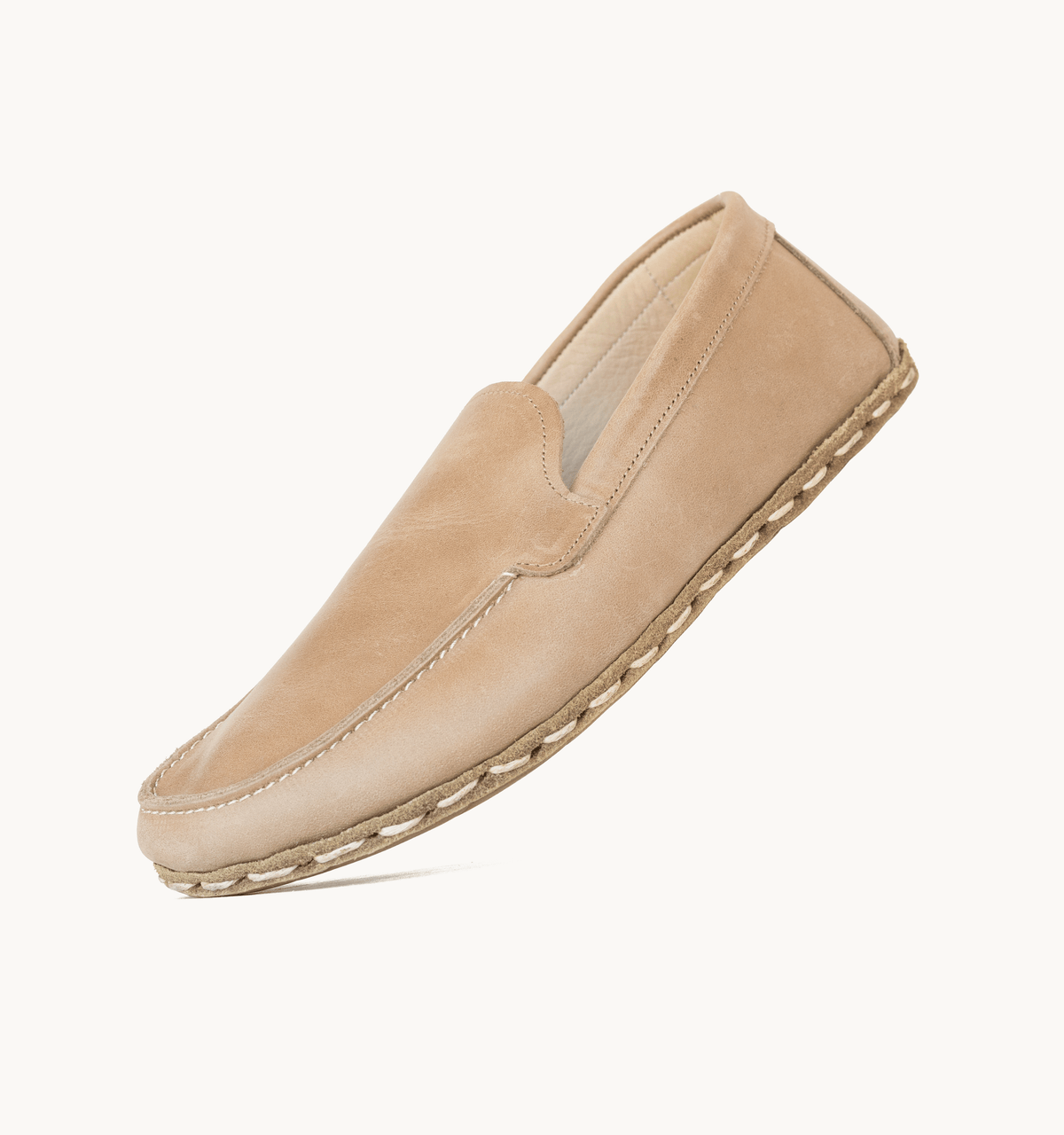 Sand women's moccasin — wide toe box, zero-drop barefoot last