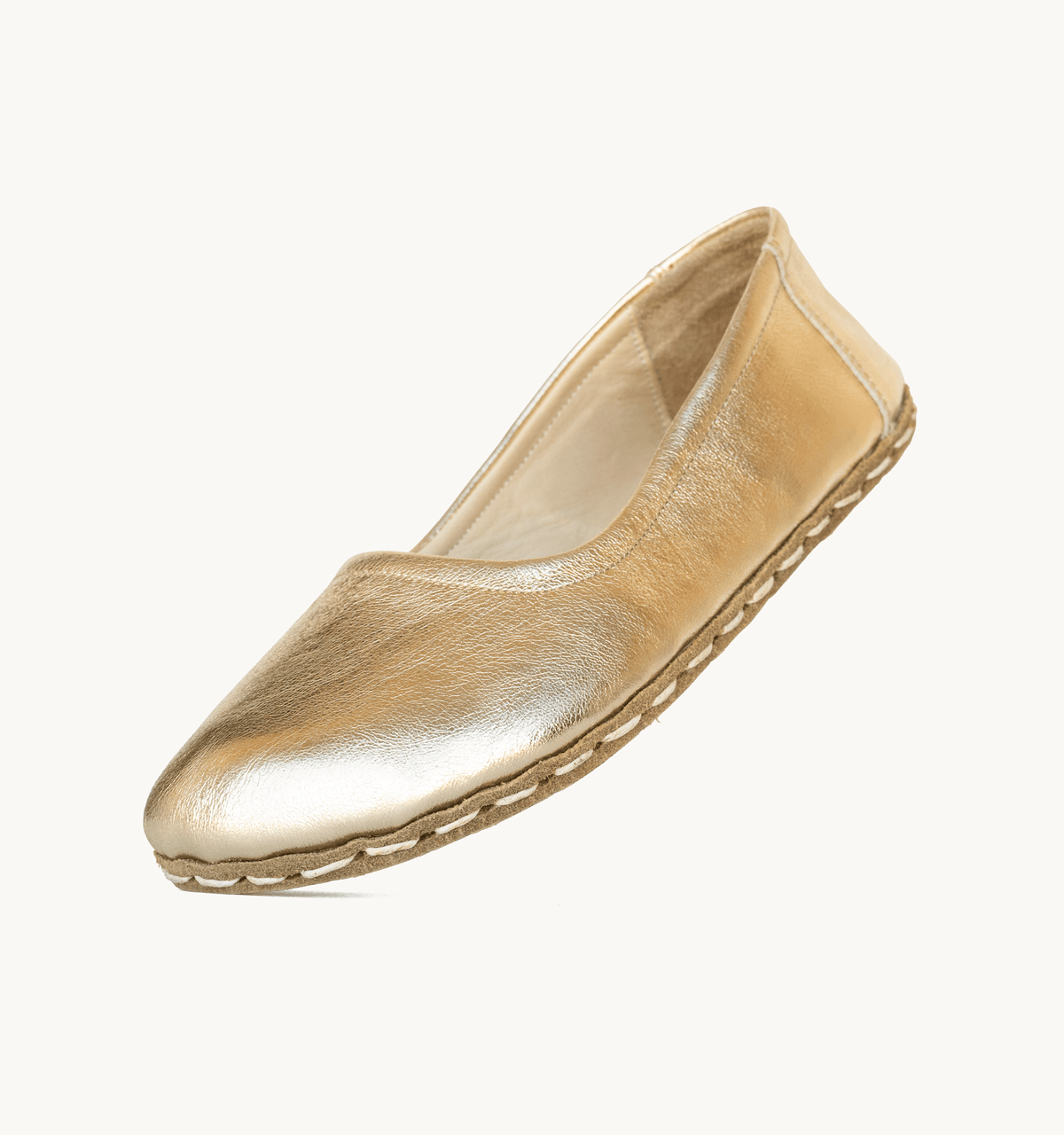 Harvest Gold women's ballet flat — wide toe box, zero-drop barefoot last