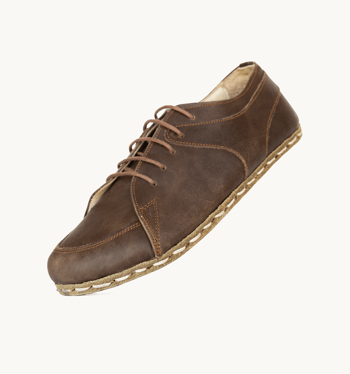 Earth barefoot sneaker for men — buffalo leather sole with copper grounding rivet