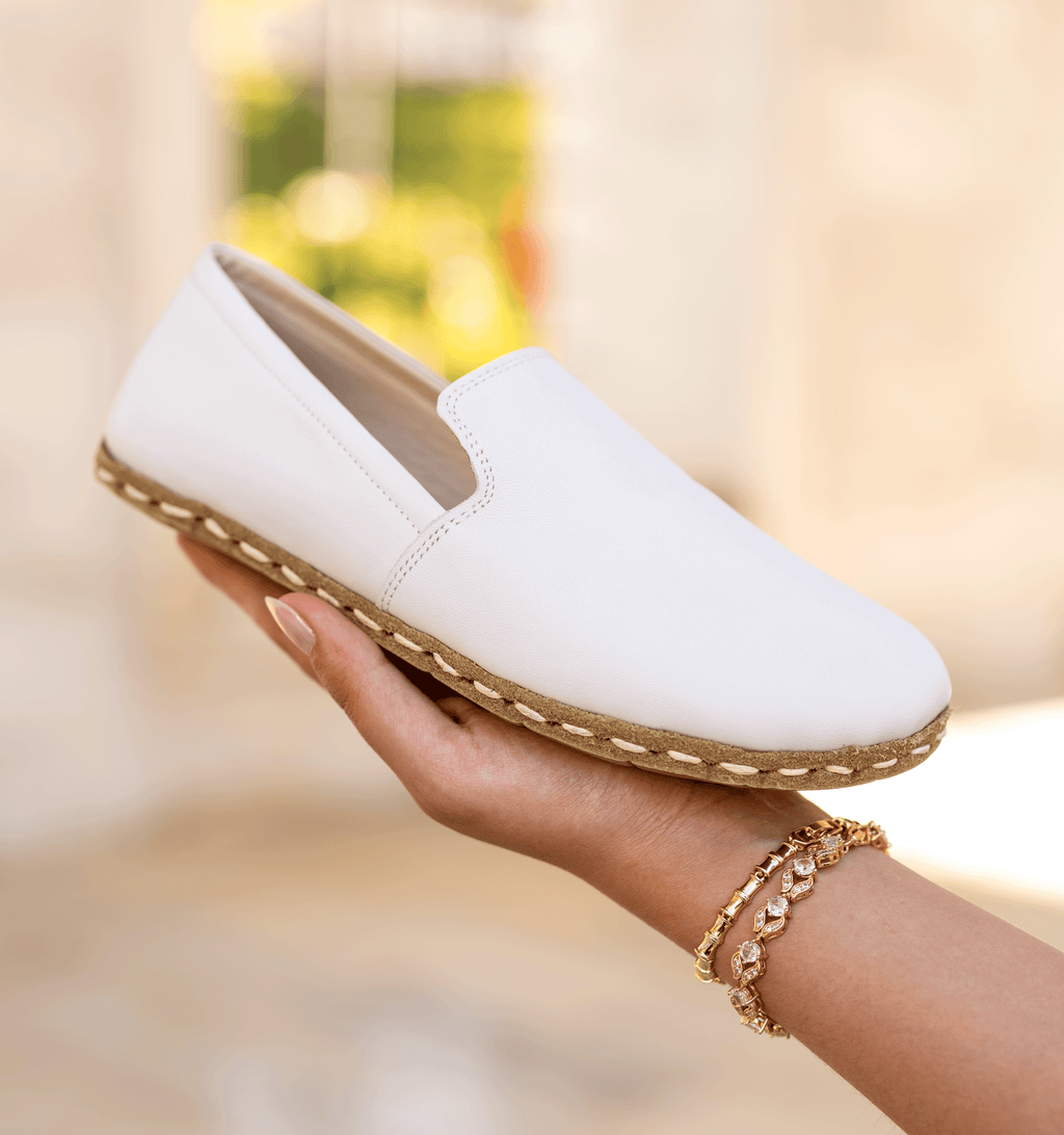Cloud women's barefoot loafer — smooth full-grain calfskin upper, hand-cut