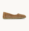 Hickory women's barefoot leather ballet flat, side view — hand-stitched, zero drop