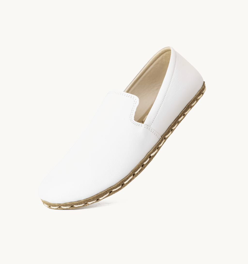 Cloud barefoot loafer for women — buffalo leather sole with copper grounding rivet
