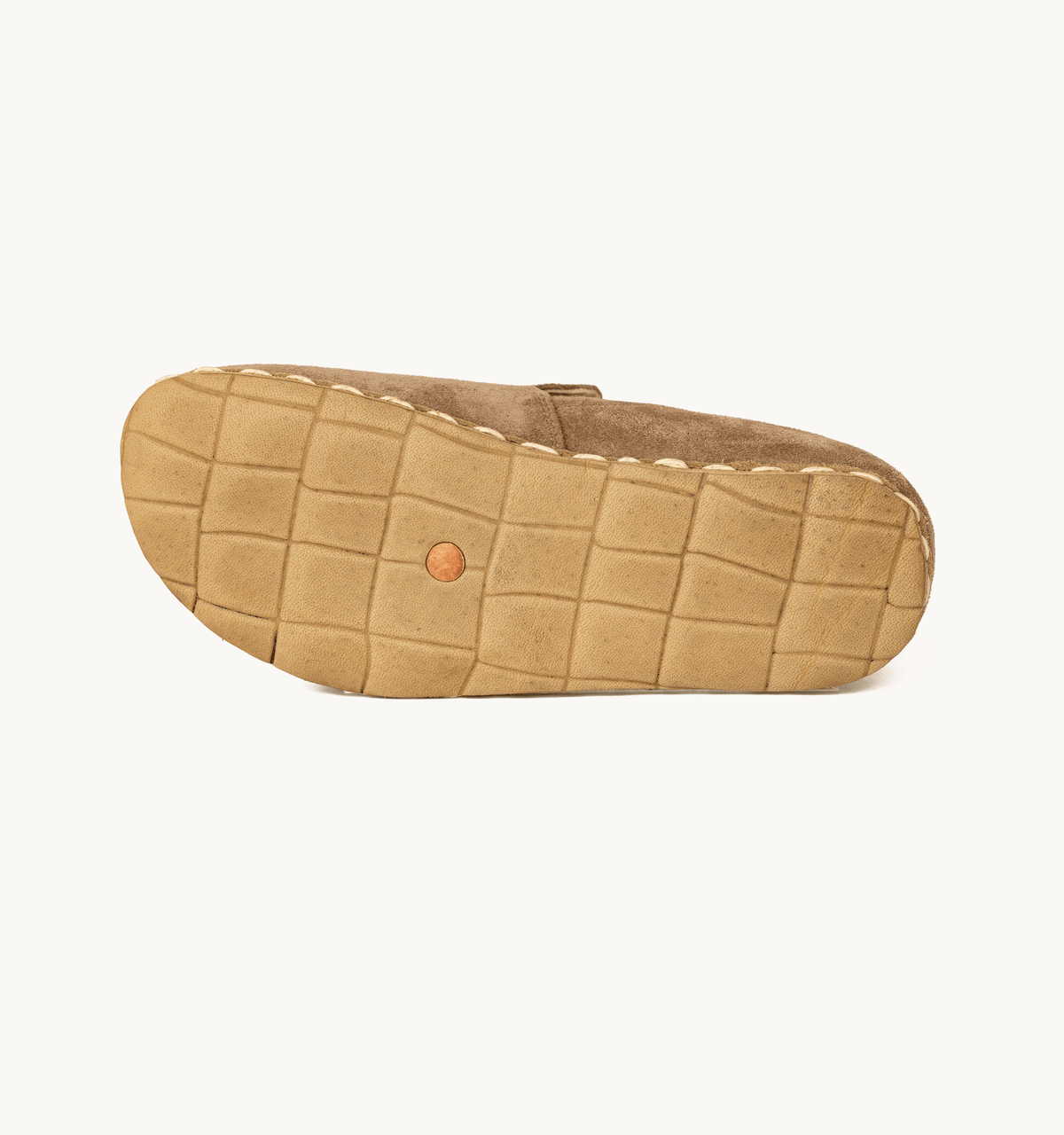 Beige Dawn men's loafer — wide toe box, zero-drop barefoot last