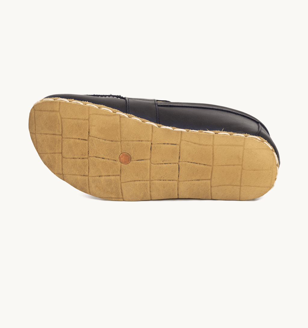 Ocean men's penny loafer — wide toe box, zero-drop barefoot last