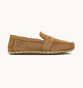 Hickory men's barefoot penny loafer — smooth full-grain calfskin upper, hand-cut