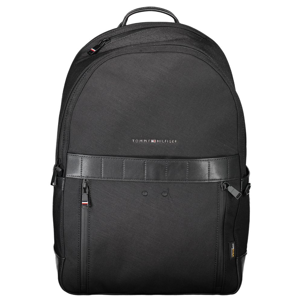 Tommy Hilfiger Black Nylon Men's Backpack