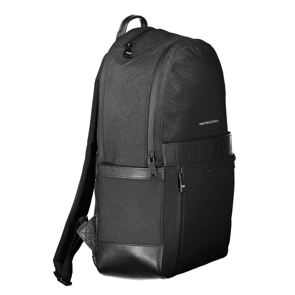 Tommy Hilfiger Black Nylon Men's Backpack