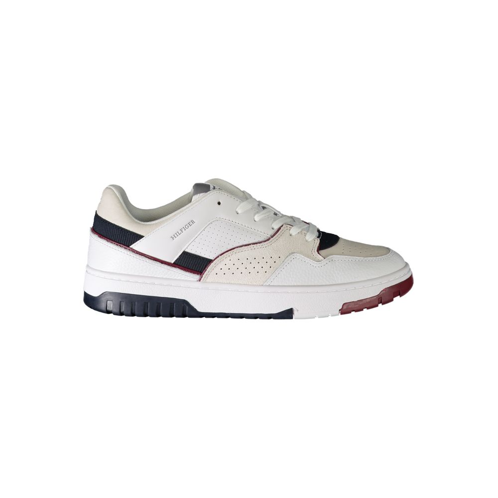 Tommy Hilfiger Bianco Polyurethane Men's Sneaker