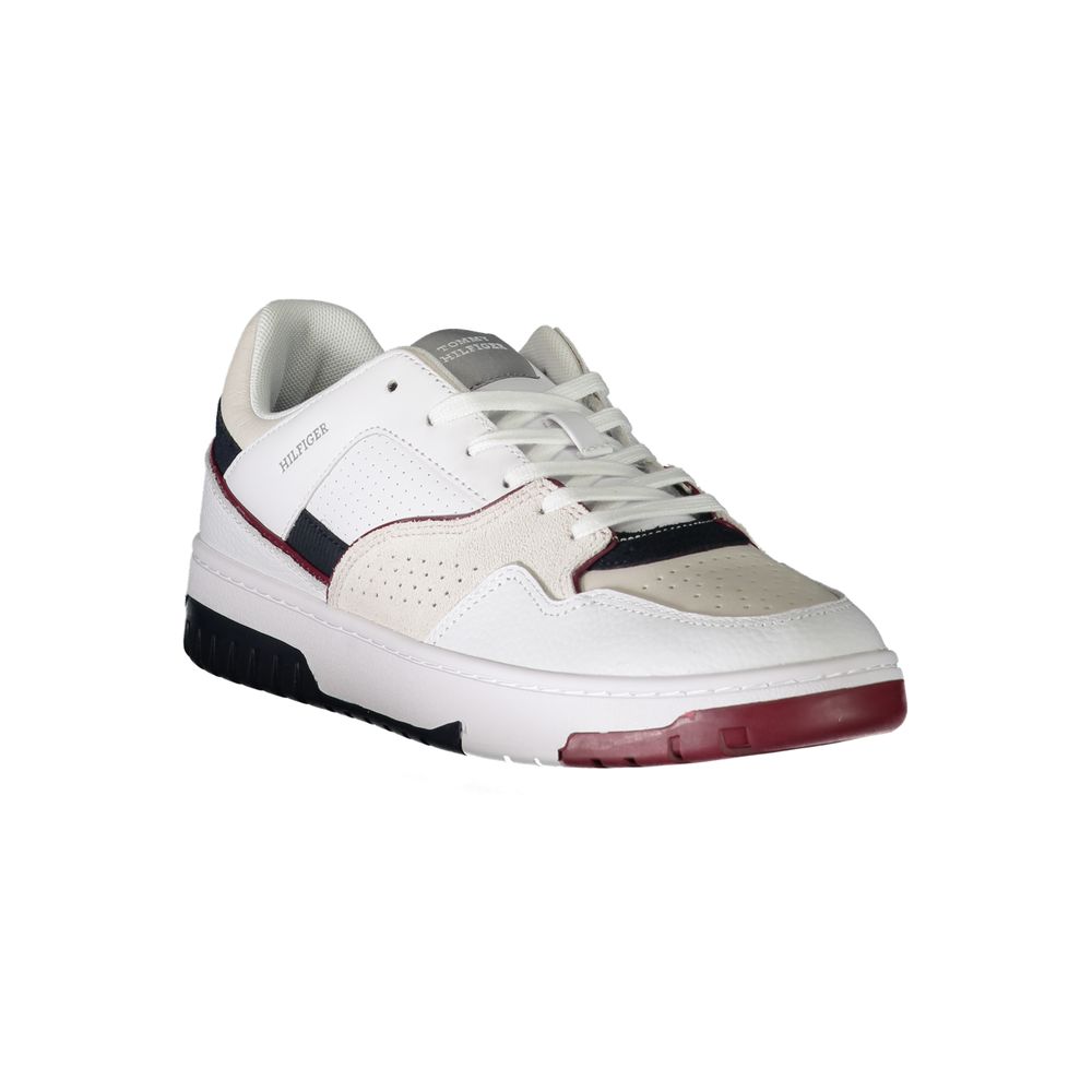 Tommy Hilfiger Bianco Polyurethane Men's Sneaker