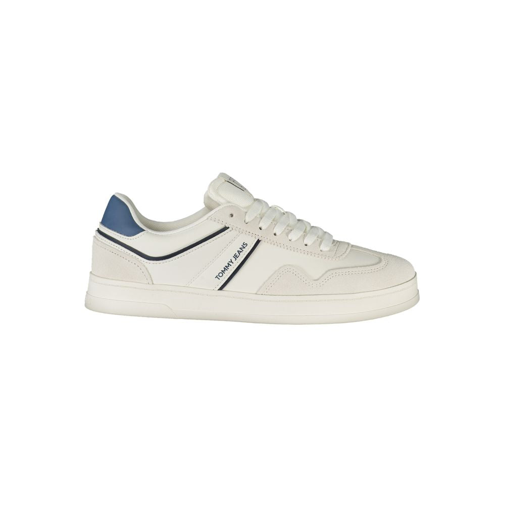 Tommy Hilfiger White Polyurethane Men's's Sneaker