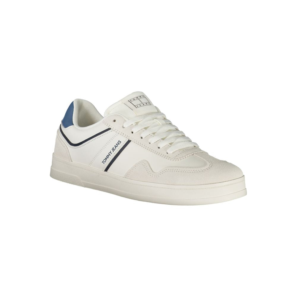 Tommy Hilfiger White Polyurethane Men's's Sneaker