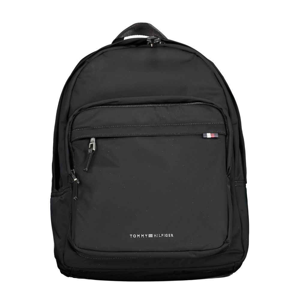 Tommy Hilfiger Black Polyester Men's Backpack