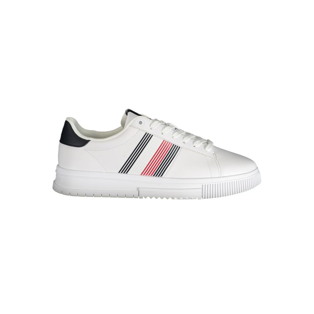 Tommy Hilfiger White Polyurethane Men's Sneaker