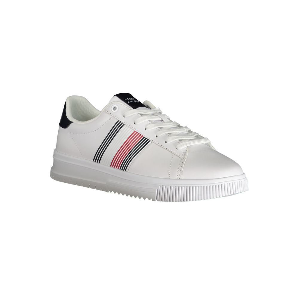 Tommy Hilfiger White Polyurethane Men's Sneaker