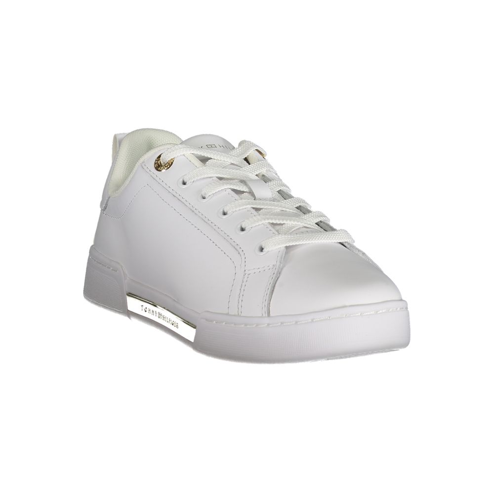 Tommy Hilfiger Bianco Leather Women's Sneaker