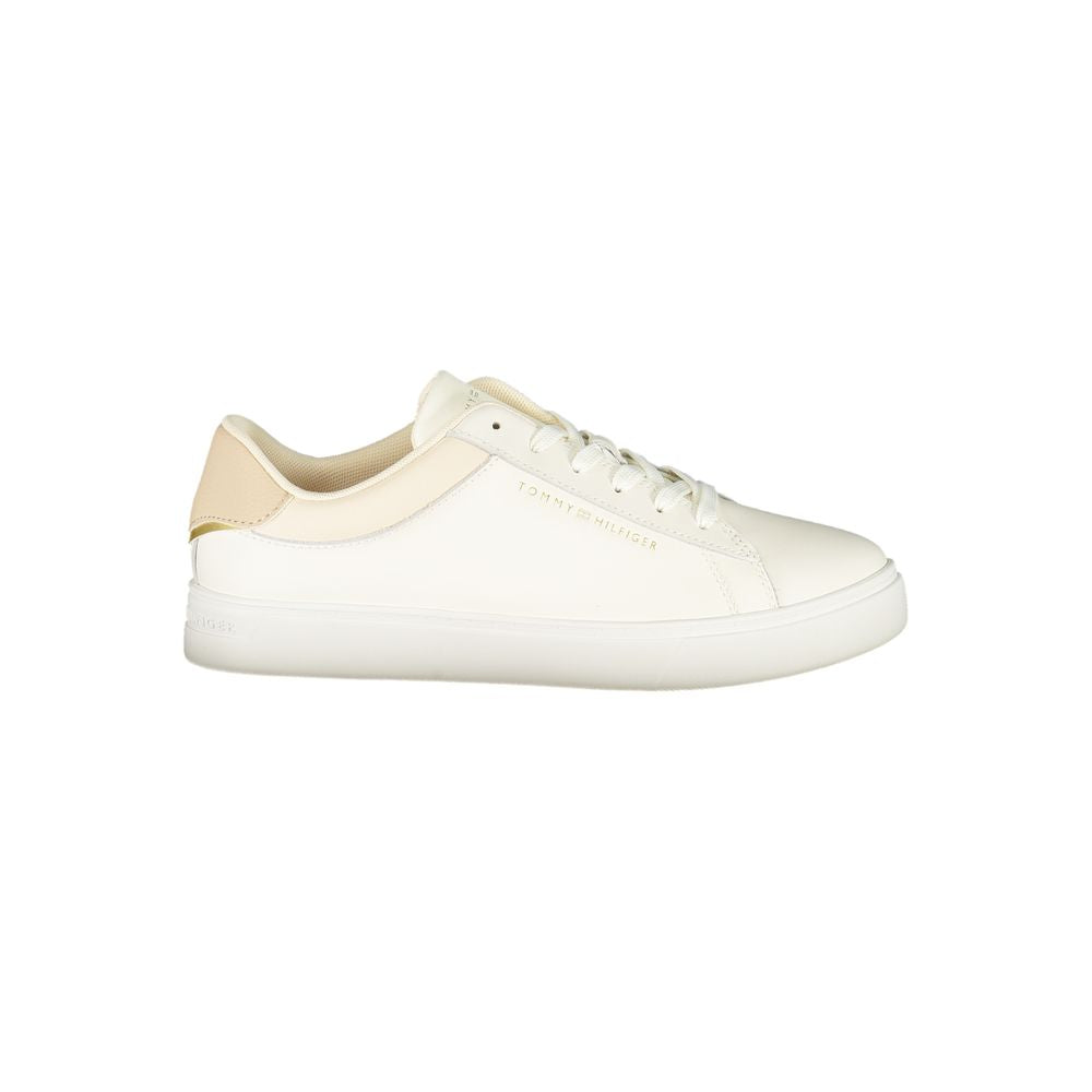Tommy Hilfiger Beige Polyurethane Women's Sneaker