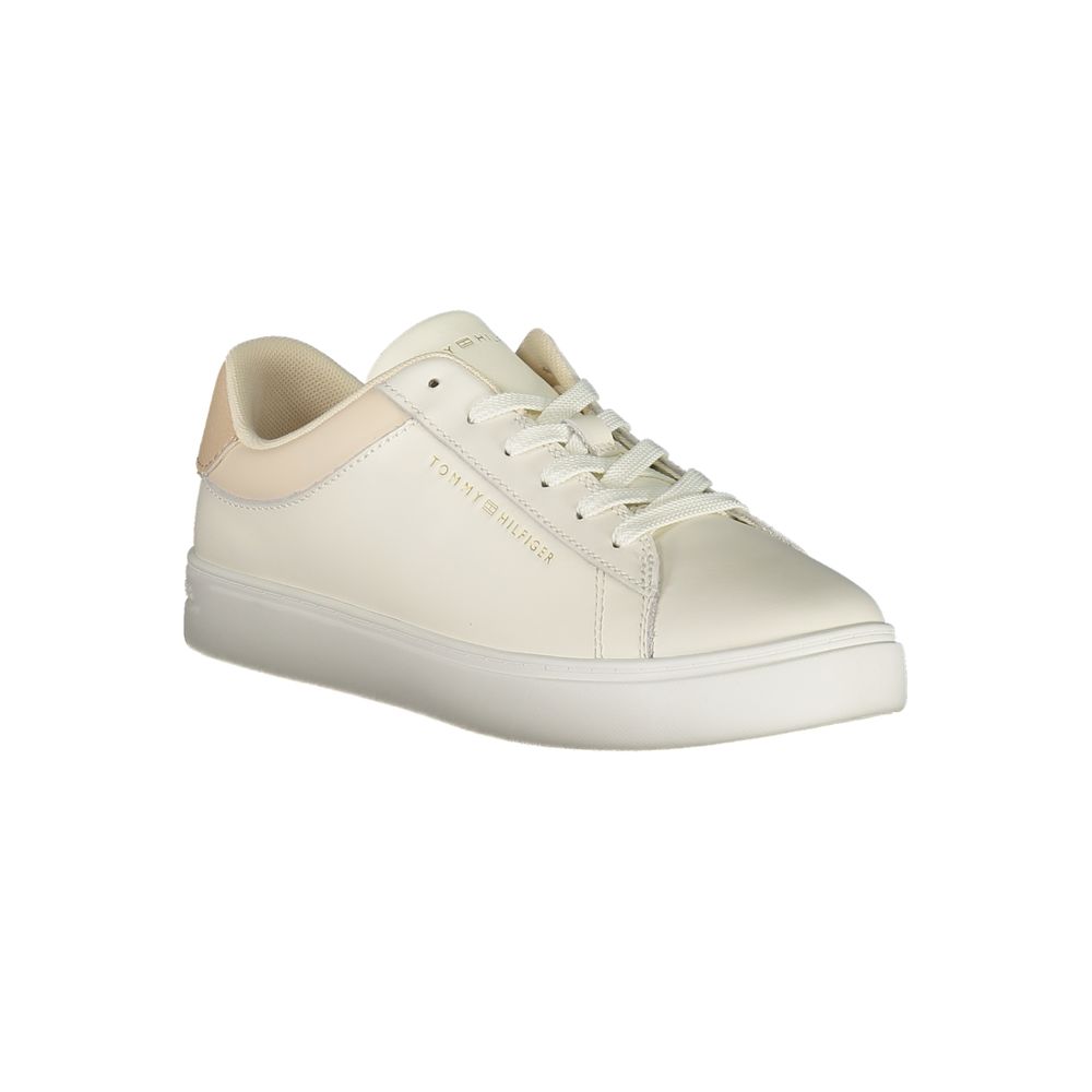 Tommy Hilfiger Beige Polyurethane Women's Sneaker