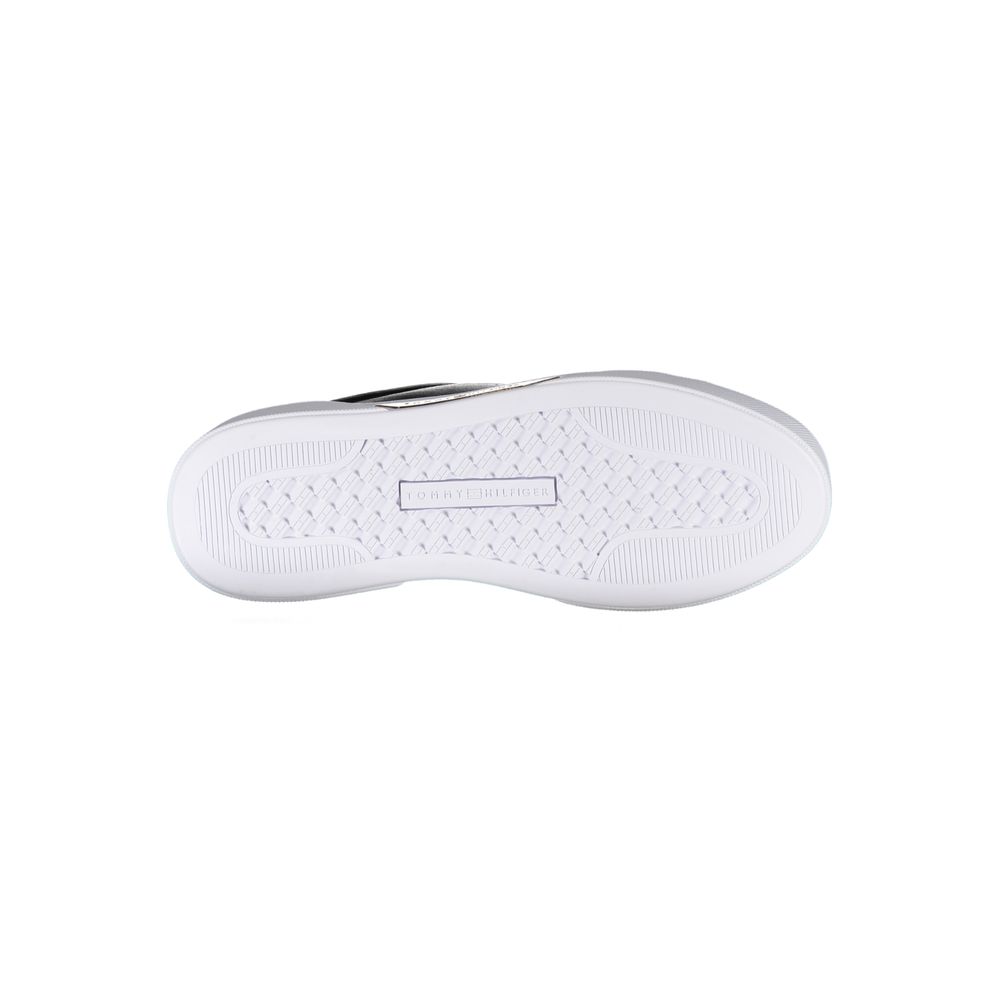 Tommy Hilfiger Black Leather Women's Sneaker